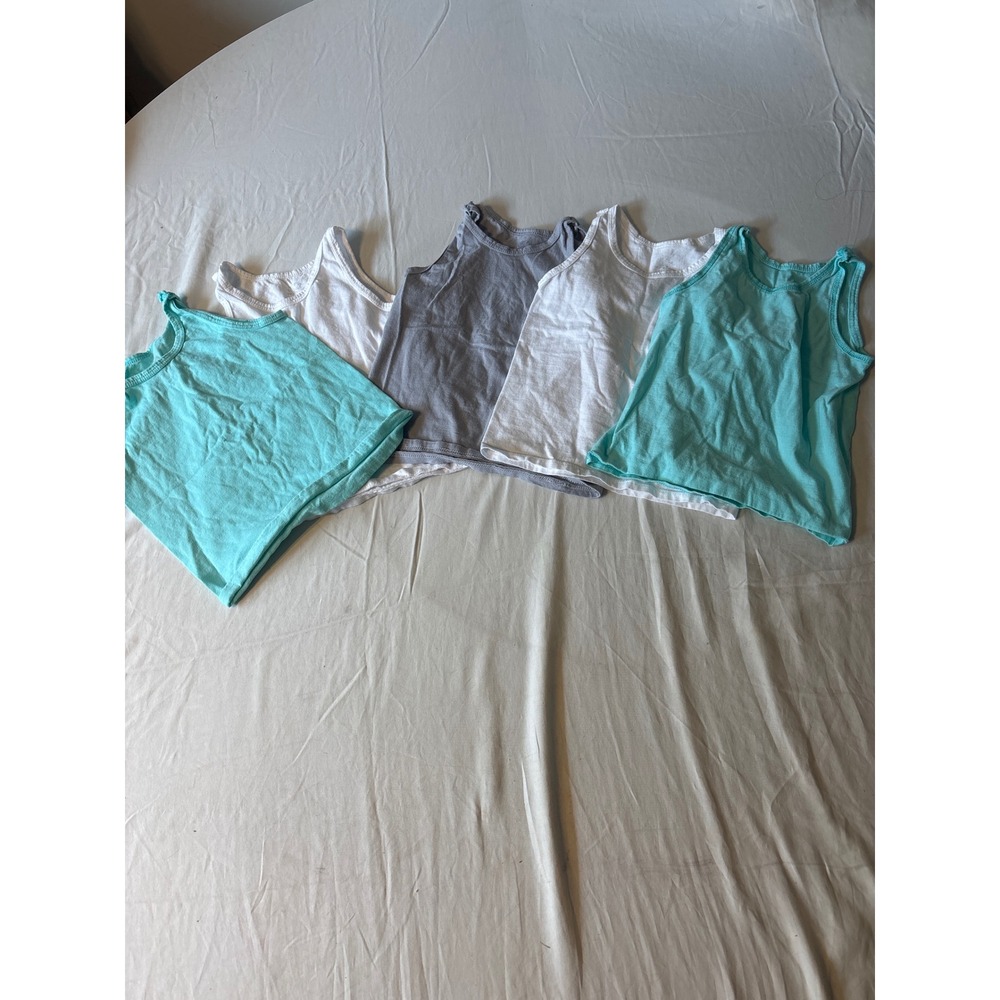 Fruit of the Loom Tank Tops Kids 2T/3T 5-Pack Cotton Blend Undershirts